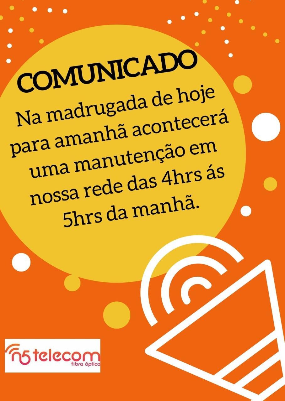 COMUNICADO AOS CLIENTES N5 TELECOM