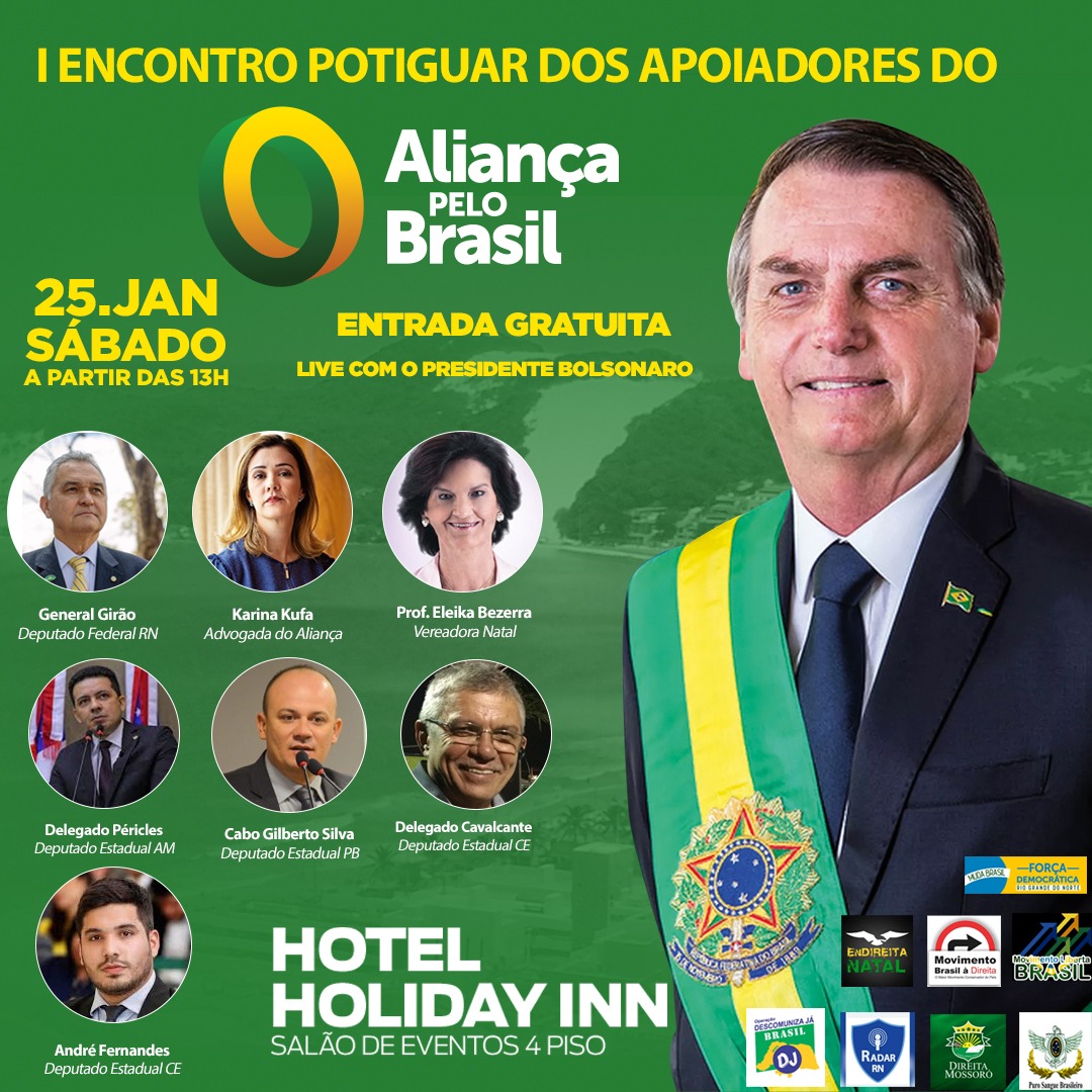 Bolsonaro visa promover o ‘Aliança pelo Brasil’ em ‘live’ com apoiadores do RN