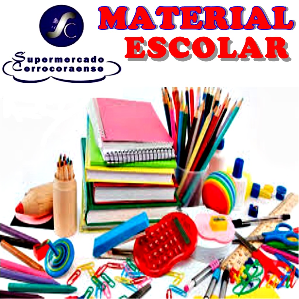 Material escolar com preços especiais no Supermercado Cerrocoraense