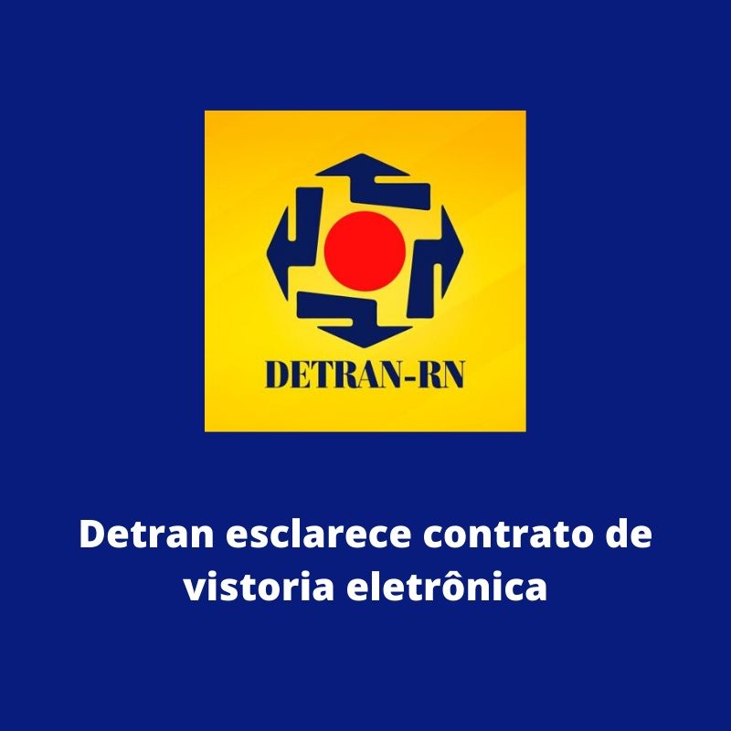 NOTA DETRAN/RN Contrato Vistoria Eletrônica