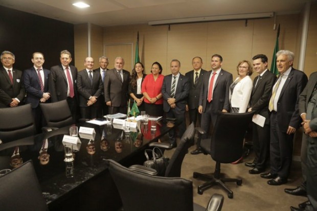 Rogério Marinho recebe governadora e bancada federal do RN