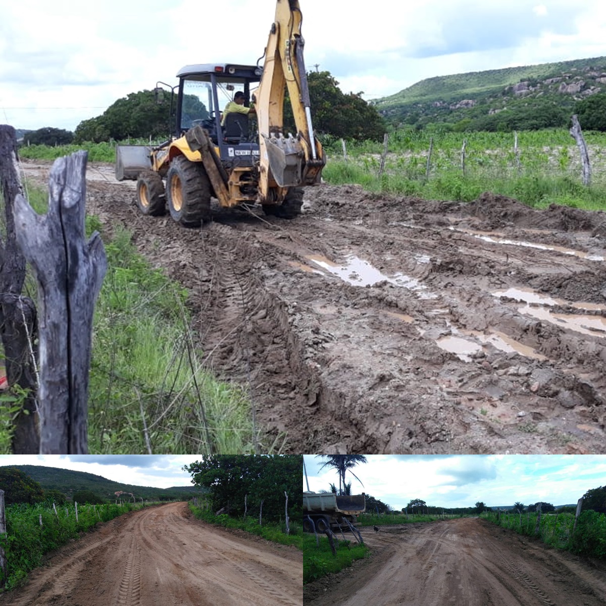 Prefeitura de Cerro Corá realiza melhorias na estrada da comunidade Serra Preta