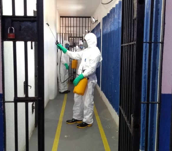 Forças armadas concluem desinfecção na Penitenciária Estadual de Alcaçuz