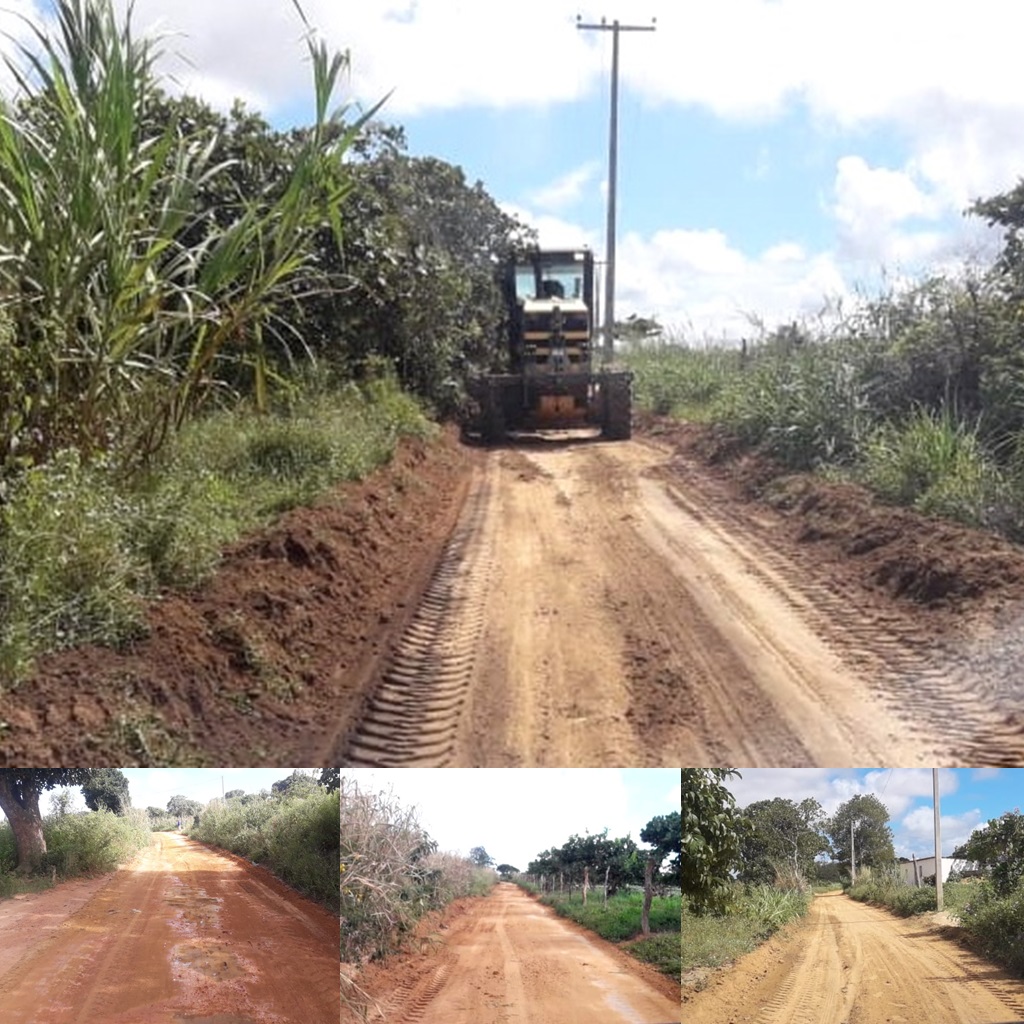 Estradas vicinais na Serra de Santana em Cerro Corá estão sendo recuperadas