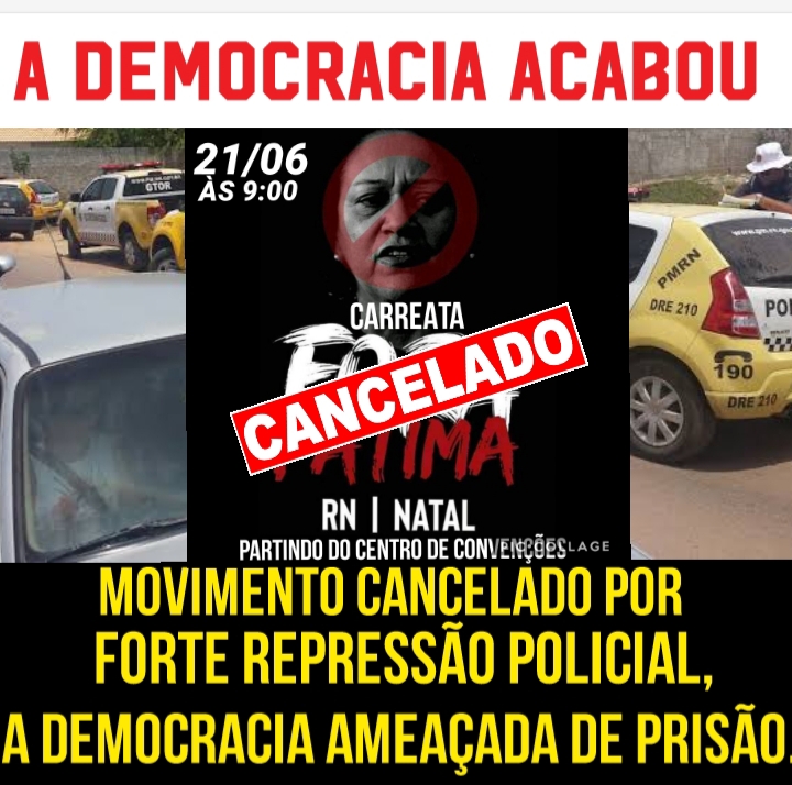 PM impede protesto contra Fátima Bezerra e deputado critica: “Ela mostra a cara de seu governo”