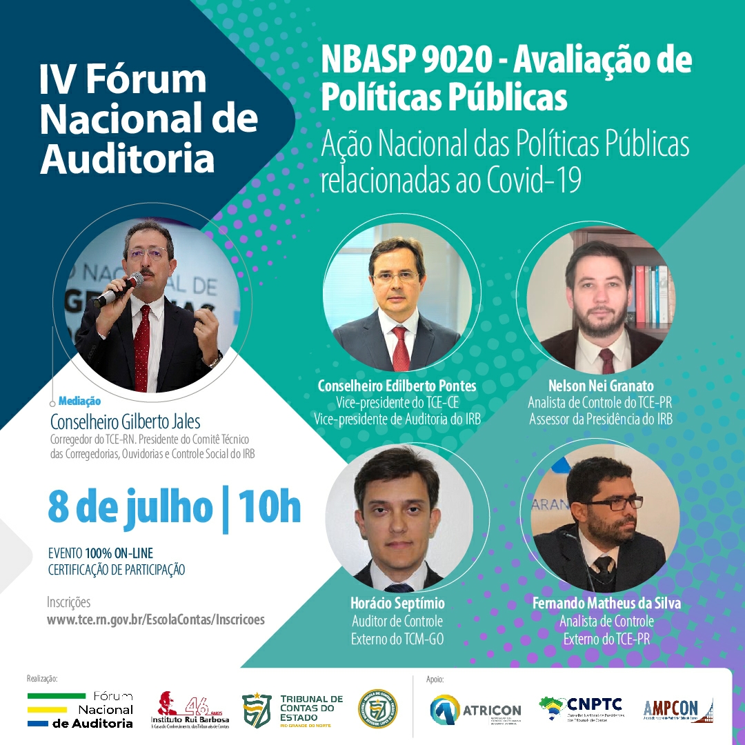 TCE-RN realiza IV Fórum Nacional de Auditoria em parceria com Instituto Rui Barbosa 
