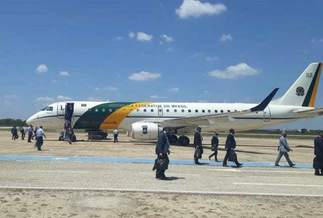 Avião com equipe da Presidência da República já está em solo potiguar