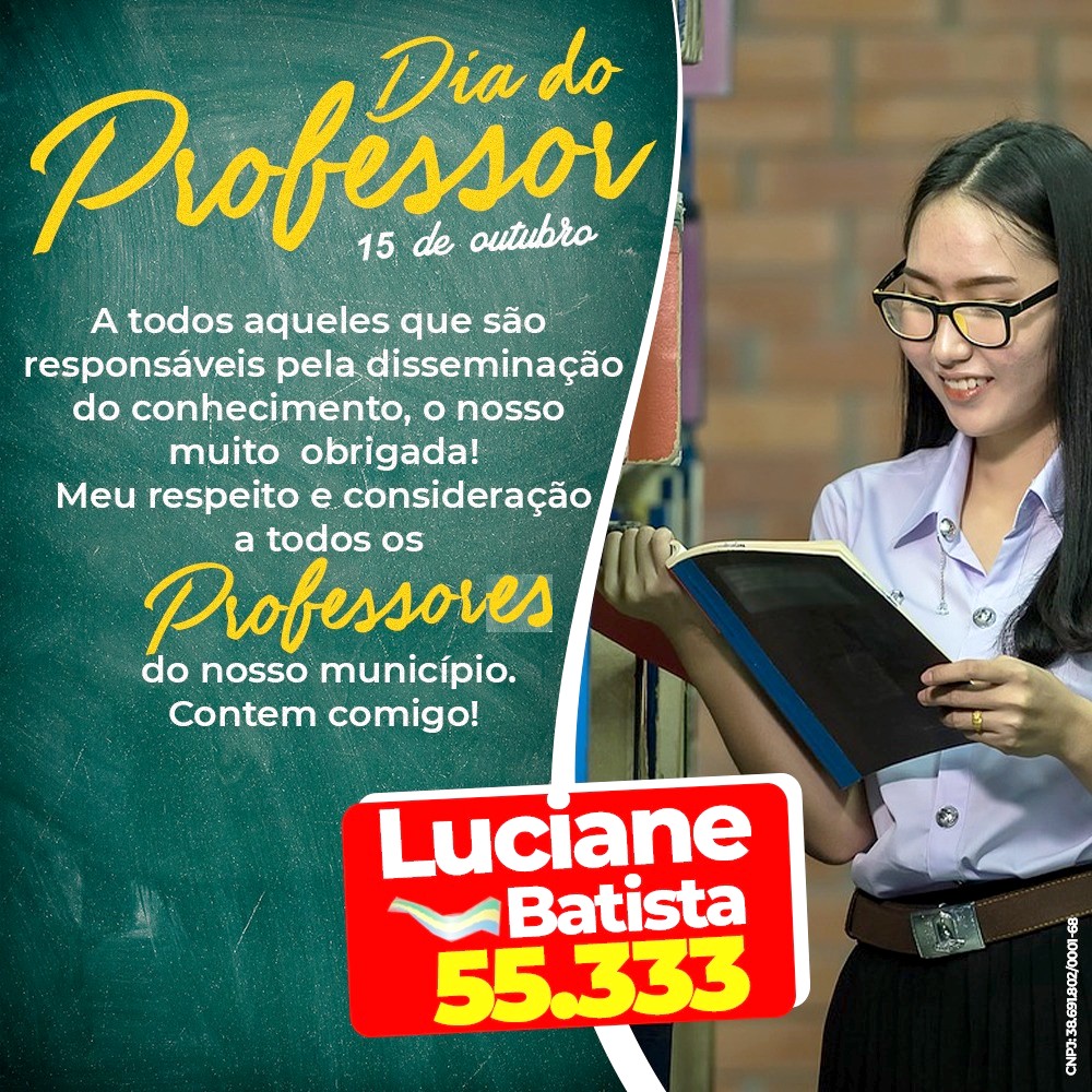 Homenagem da candidata a vereadora Luciane Batista aos professores