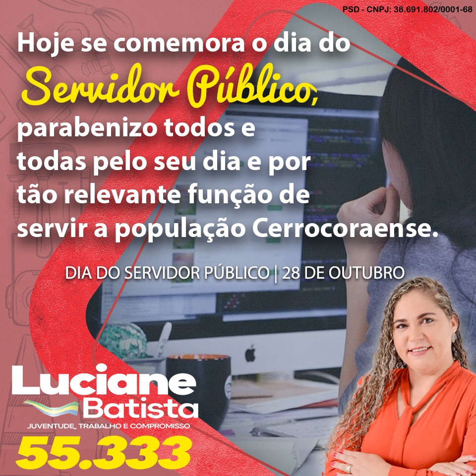 Homenagem de Luciane Batista aos servidores públicos de Cerro Corá