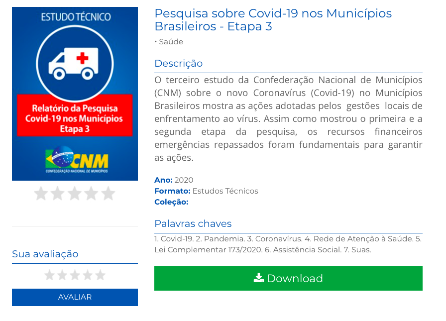 Nova pesquisa da CNM sobre Covid-19 mostra ações dos gestores locais