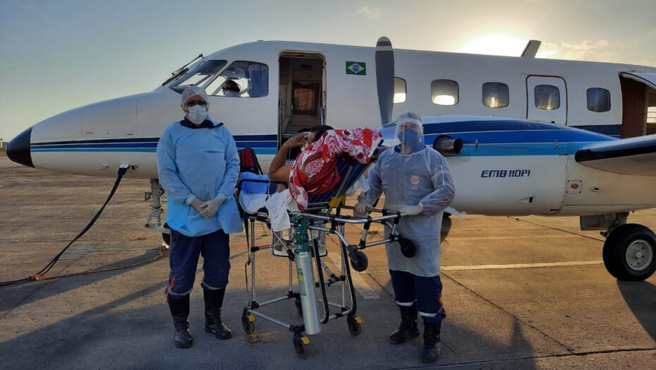 Covid: superlotação nos hospitais faz pacientes serem transferidos de avião de municípios do RN para Mossoró