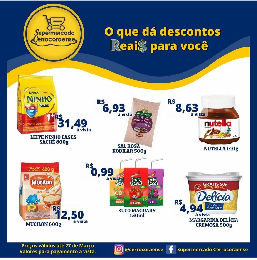 Supermercado Cerrocoraense ofertas da semana