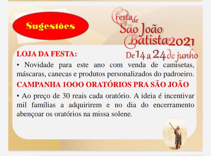 Paroquia de São João Batista apresenta projeto dos festejos de São João Batista em Cerro Corá/RN