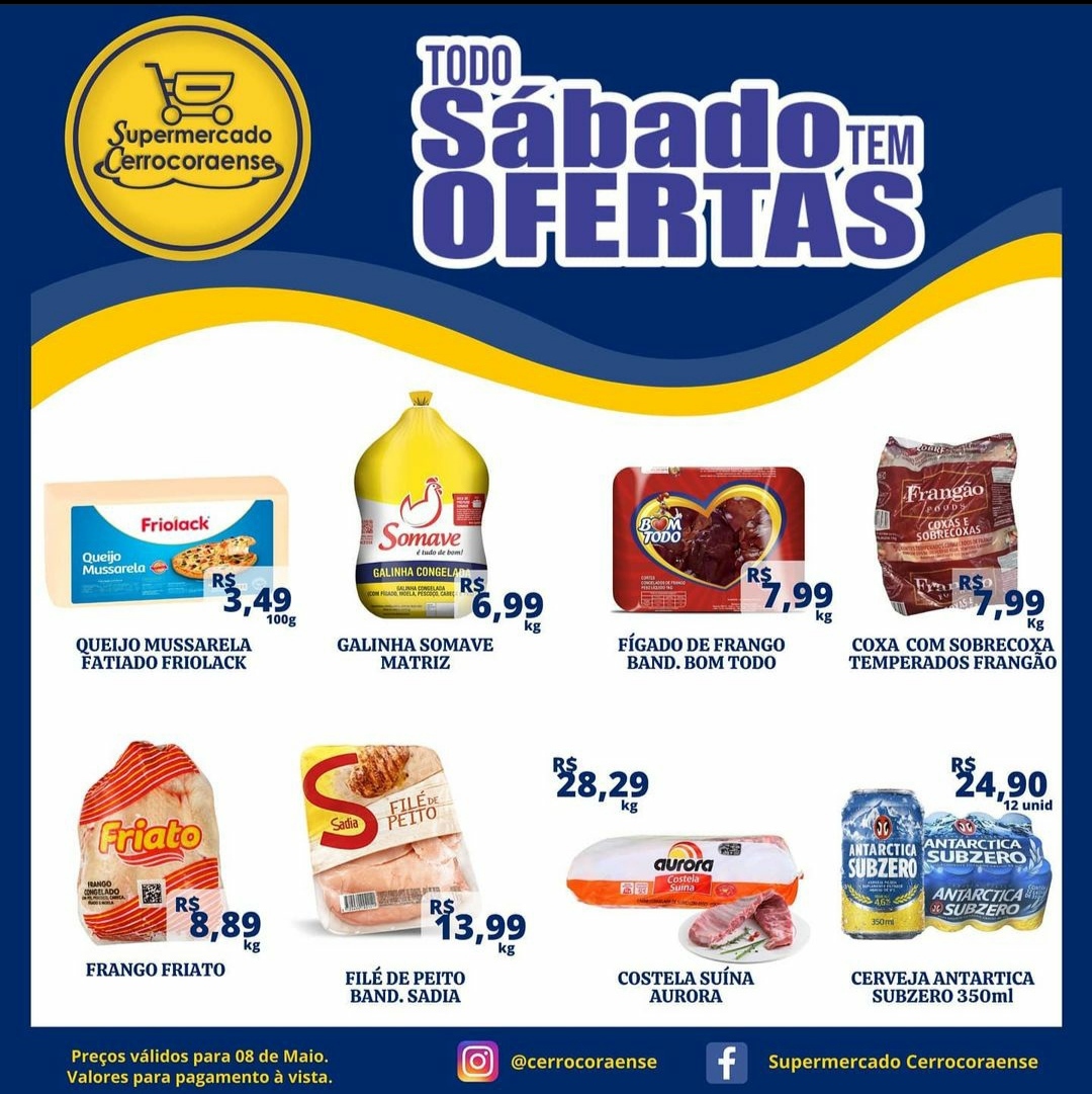 Sábado é dia de promoções no Supermercado Cerrocoraense