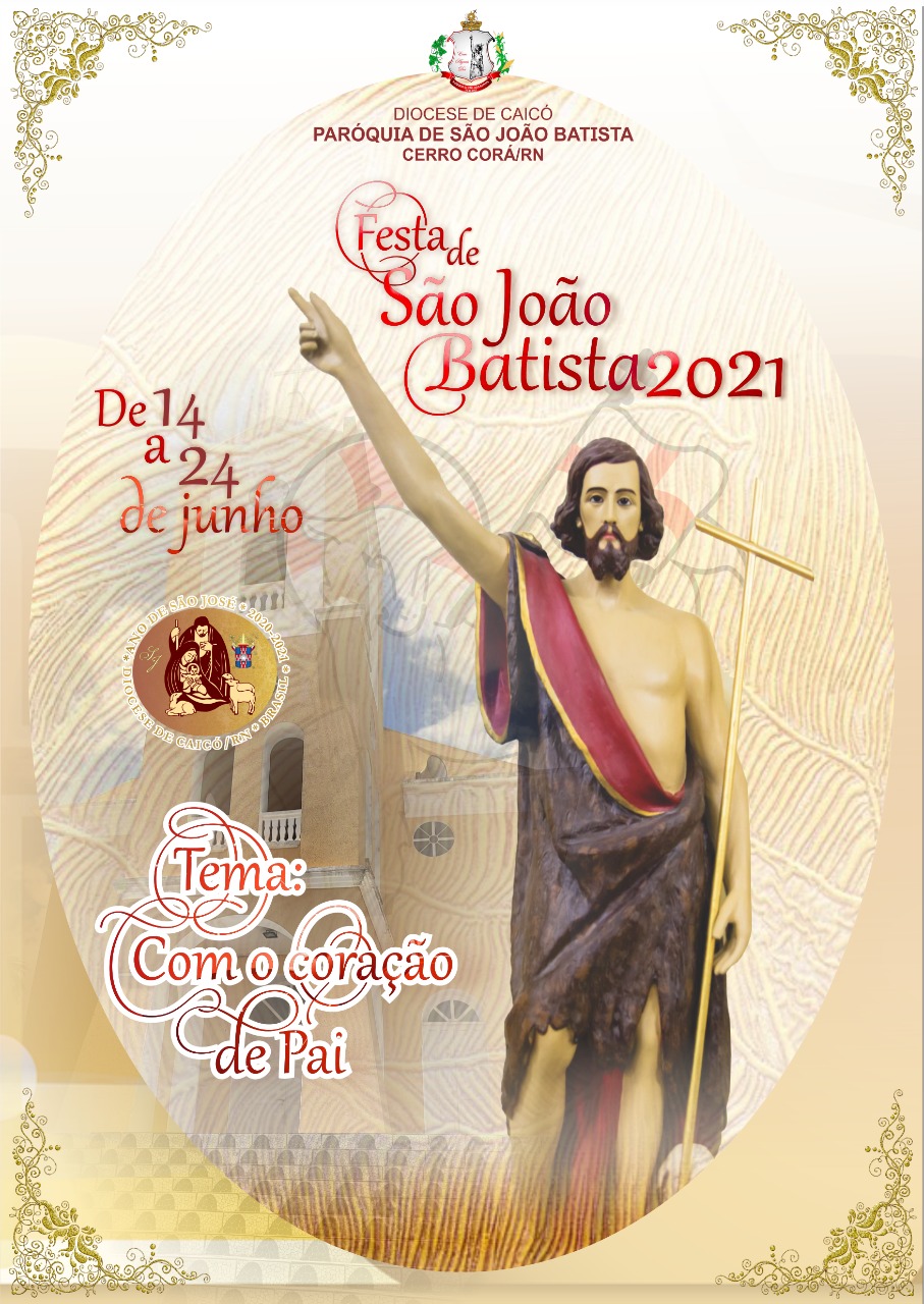 Programação dos festejos de São João Batista em Cerro Corá, sofrerá alterações