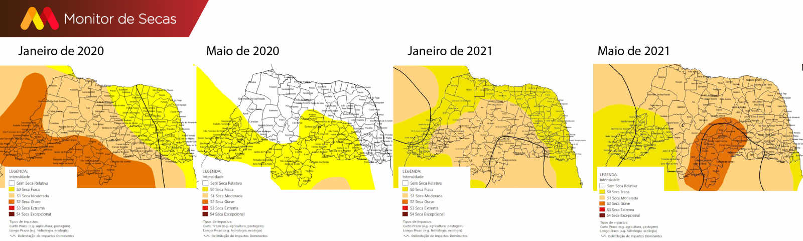 RN tem metade das cidades em situação de seca e registra piora generalizada em um ano