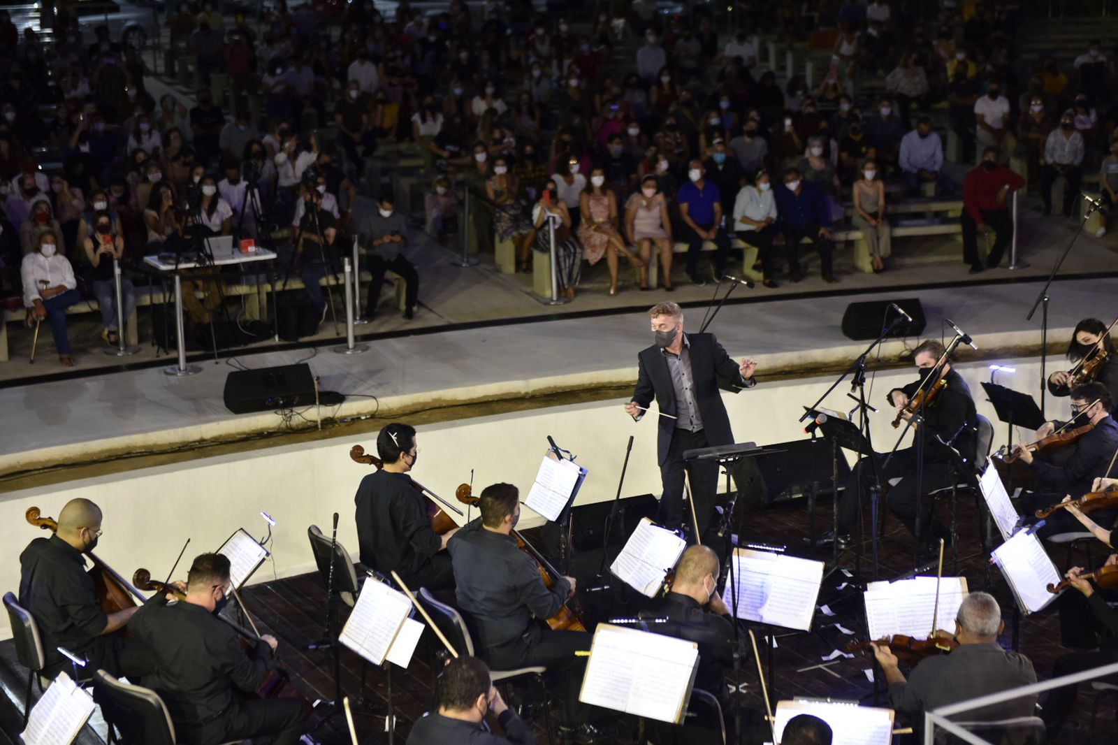 Primeiro evento em 10 anos no Papódromo marca volta do público a concertos da OSRN