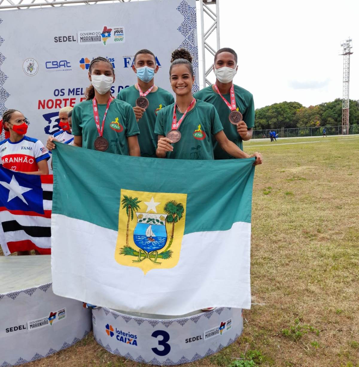 Atletas cerrocoraenses do Projeto saltando para vencer são destaques no Troféu Norte Nordeste em São Luis-MA
