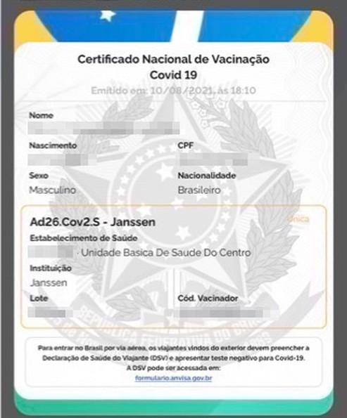 Anvisa: passa a valer exigência de comprovante de vacinação para entrada no Brasil