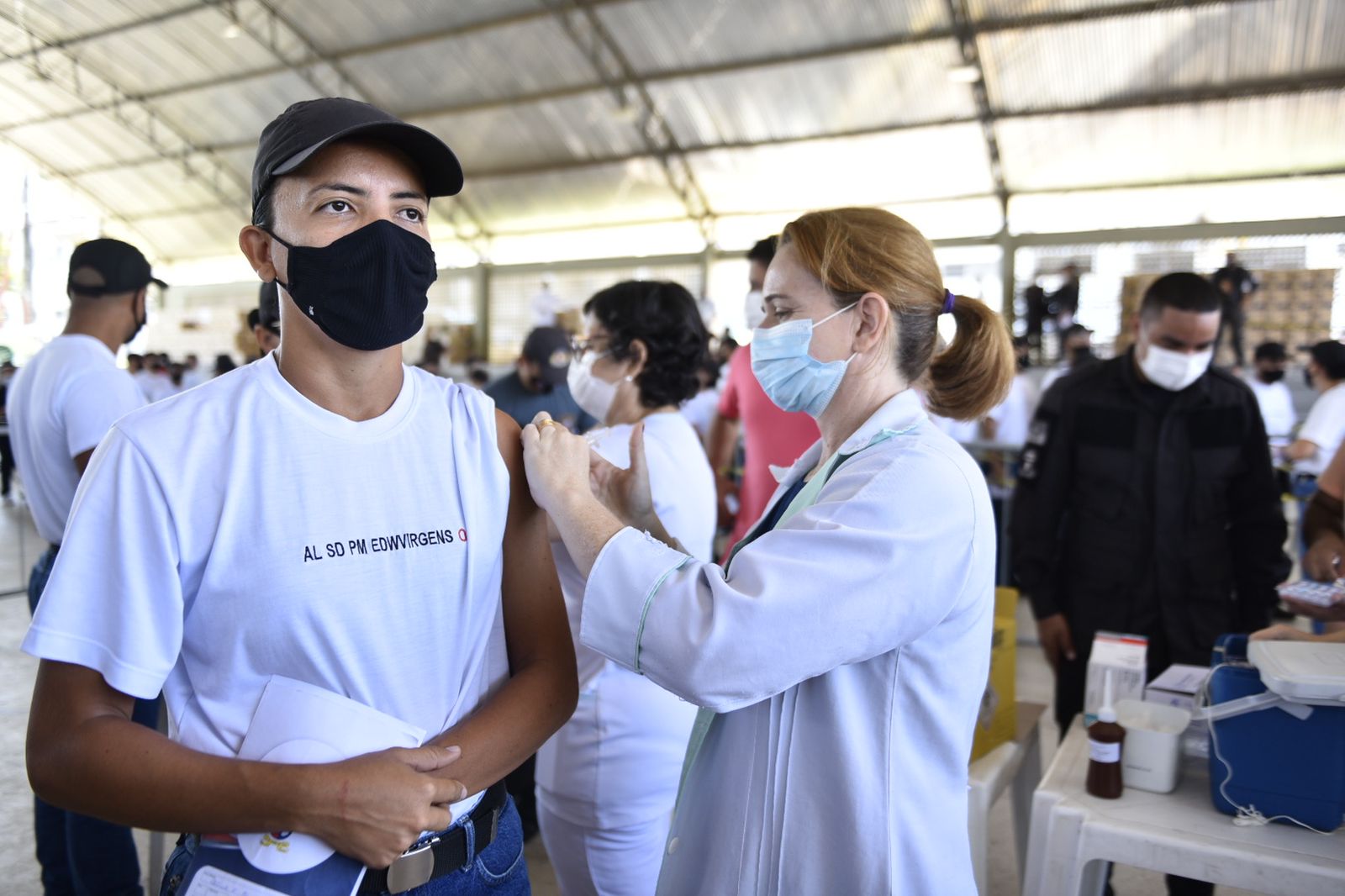 Agentes de segurança pública do RN têm ‘Dia D’ de vacinação contra covid-19 e febre amarela