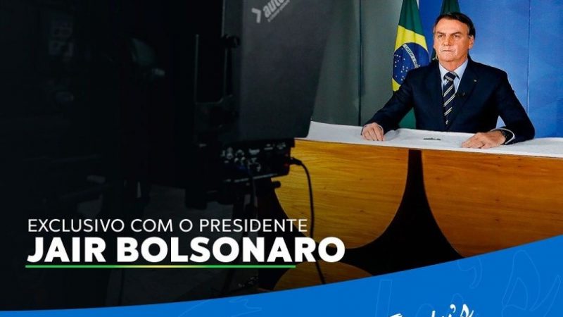“2022 não terá uma eleição difícil para os brasileiros”, afirma Bolsonaro à emissora no Interior do RN