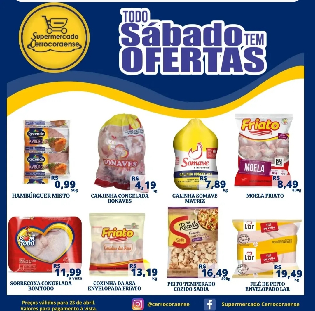Feriadão de ofertas no Supermercado Cerrocoraense