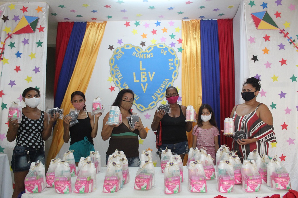 LBV promove ação de combate à pobreza menstrual em Natal