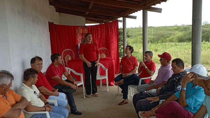 Deputado Francisco – PT e o pré candidato Mineiro – PT foram recebidos por Luciane Batista nesta quinta(12) em Cerro Corá