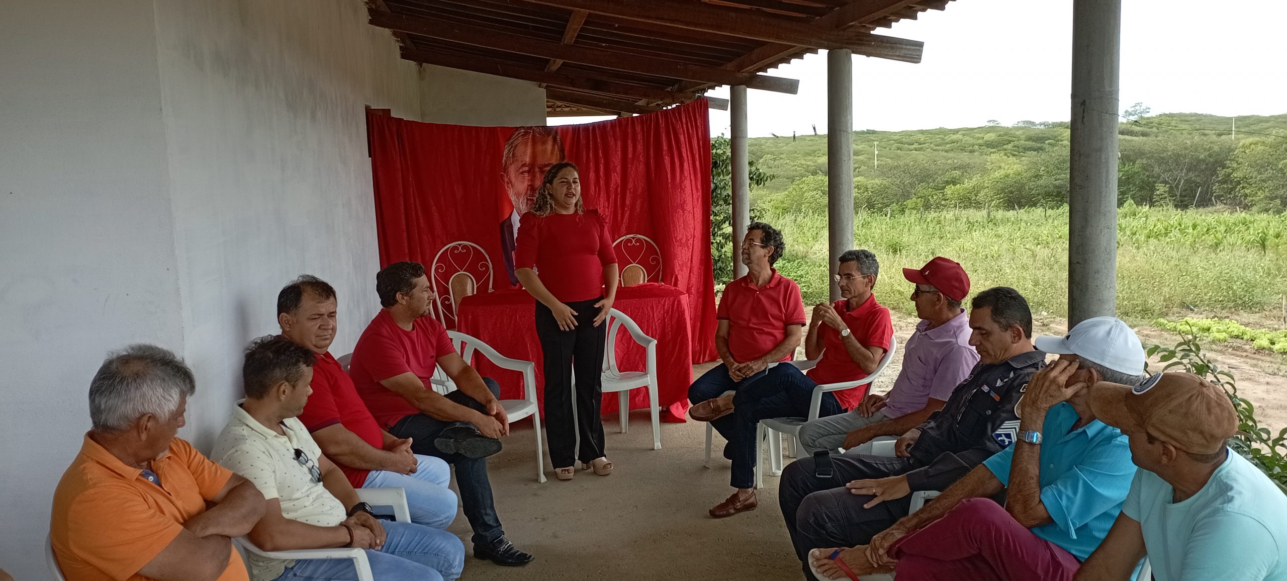 Deputado Francisco – PT e o pré candidato Mineiro – PT foram recebidos por Luciane Batista nesta quinta(12) em Cerro Corá
