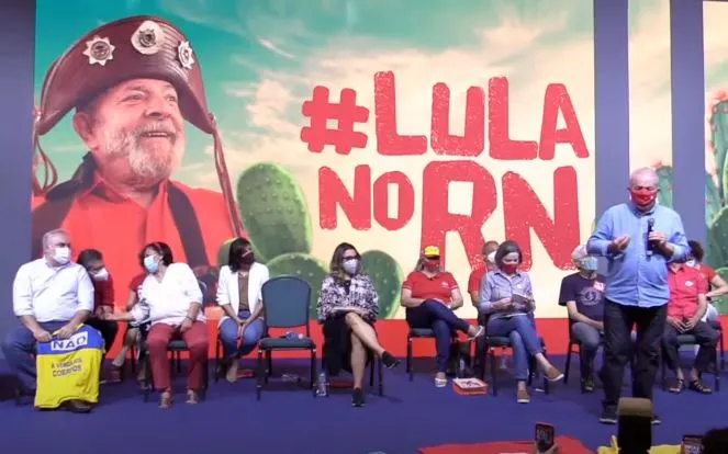 Visita de Lula a Natal, na próxima quinta-feira, terá evento aberto ao público na Arena das Dunas