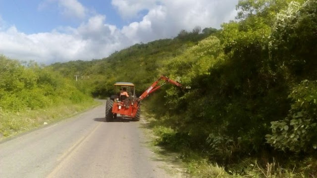 Prefeitura de Cerro Corá iniciará roço na RN 042 entre Cerro Corá e Currais Novos na segunda-feira (11)