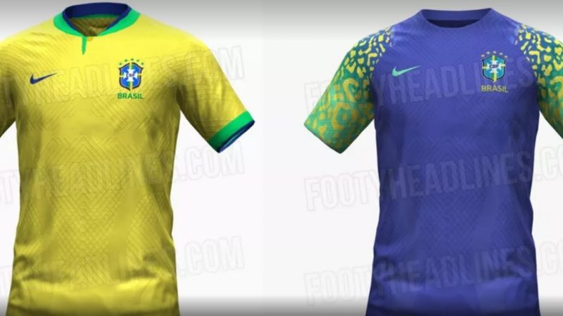 Site vaza a imagem das camisas da seleção brasileira para a Copa de 2022