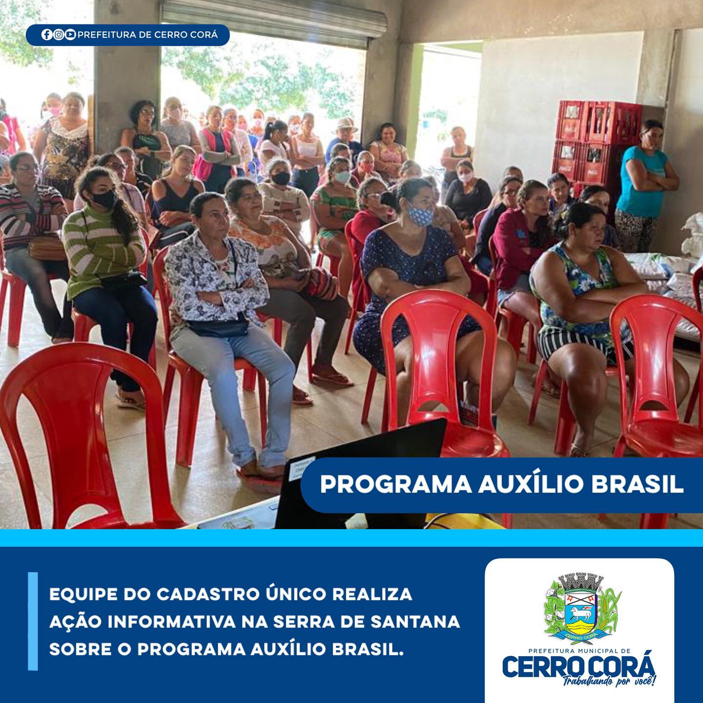 A Equipe do Cadastro Único realizou “Ação Informativa” sobre o Programa Auxílio Brasil