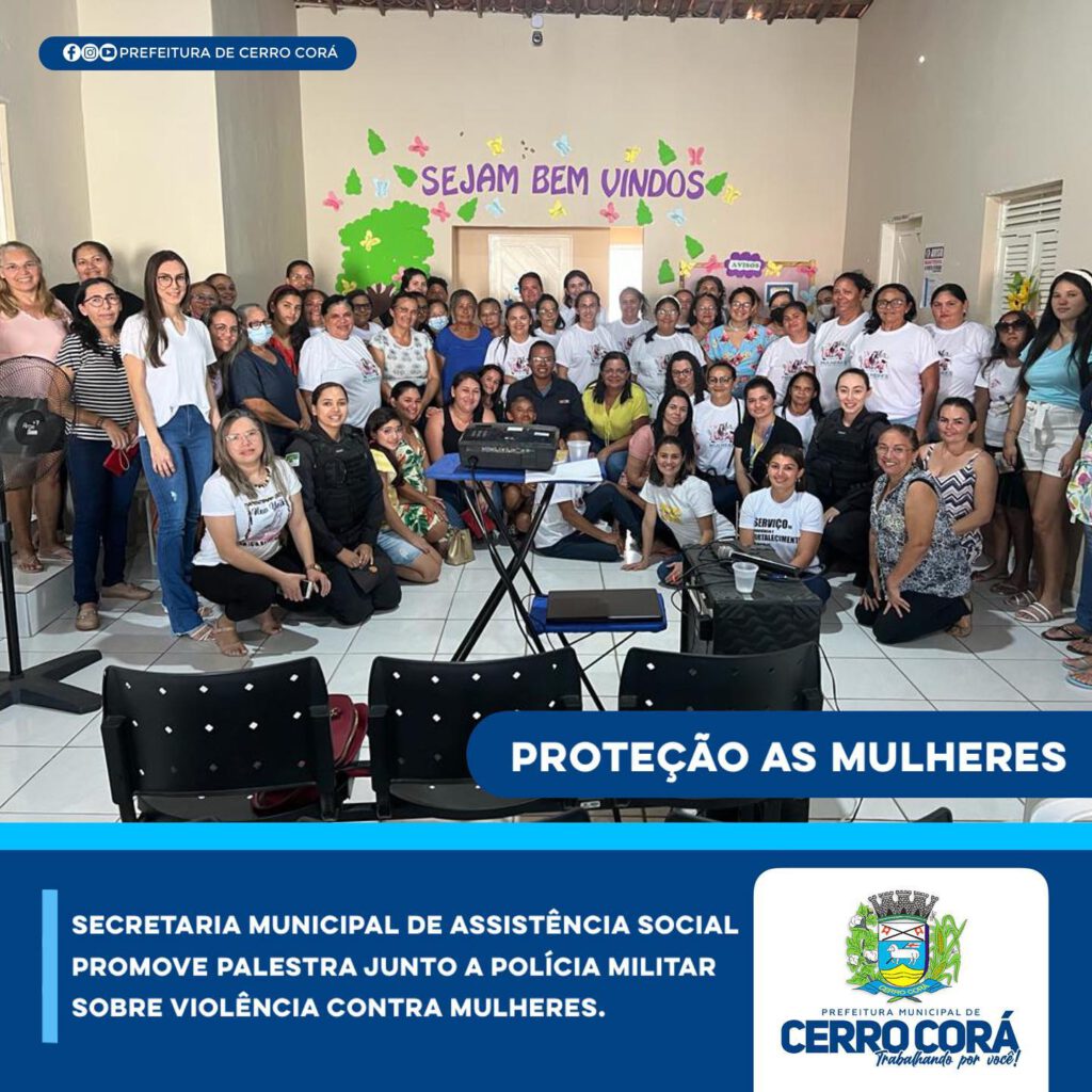 Cerro Corá: Secretária de Assistência Social promove palestra junto a Polícia Militar