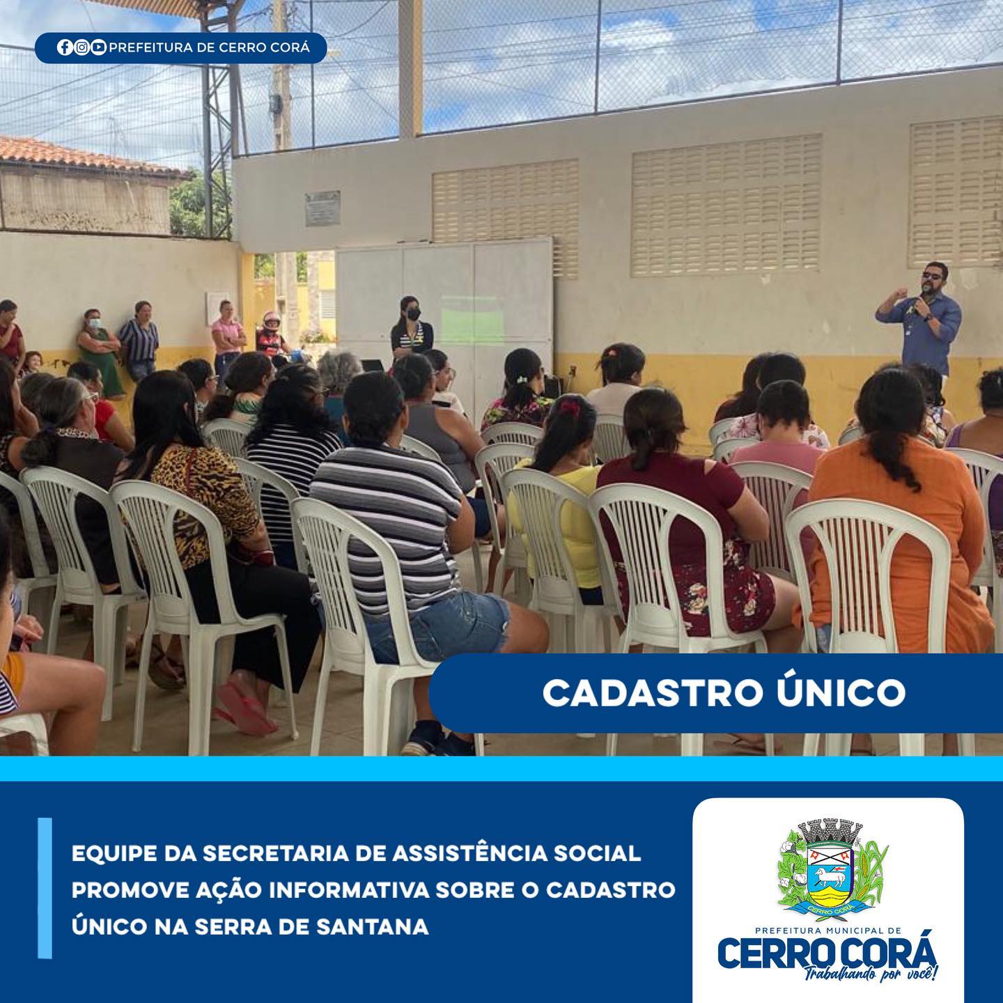 Cerro Corá: Secretaria de Assistência Social, promove ação informativa do cadastro único e Ação do setembro amarelo