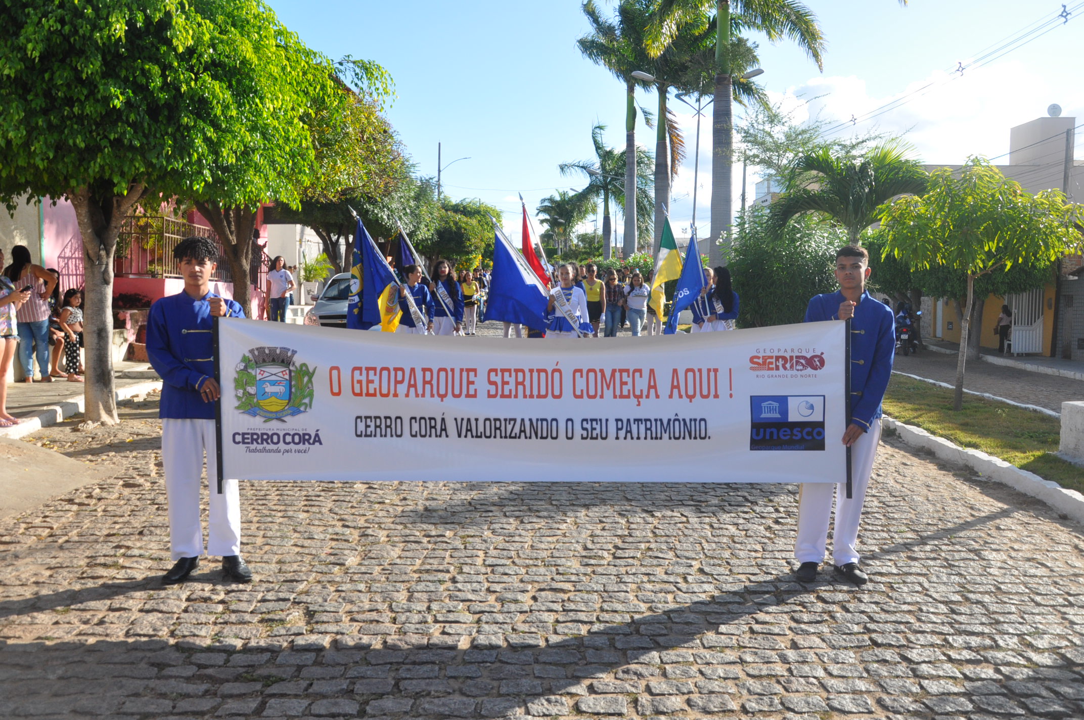 Geoparque Seridó foi destaque no desfile cívico em Cerro Corá-RN