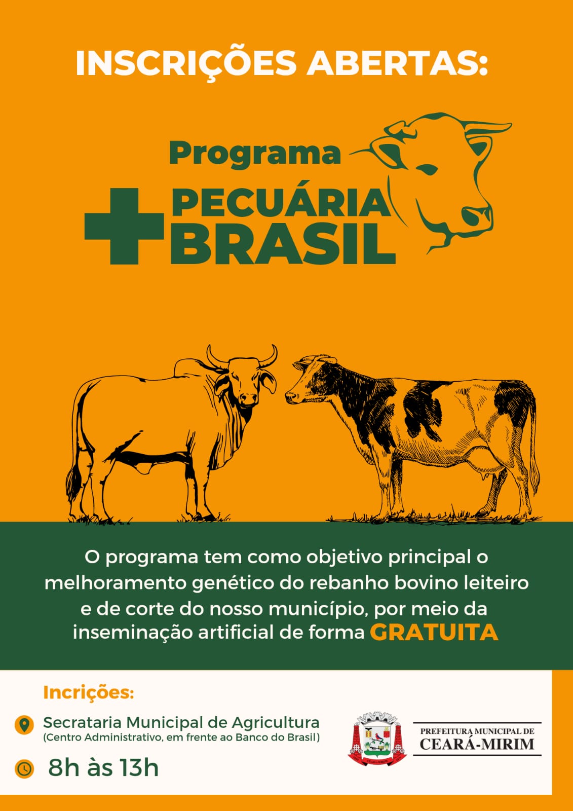 Prefeitura de Ceará-Mirim abre inscrições para Pecuária Brasil