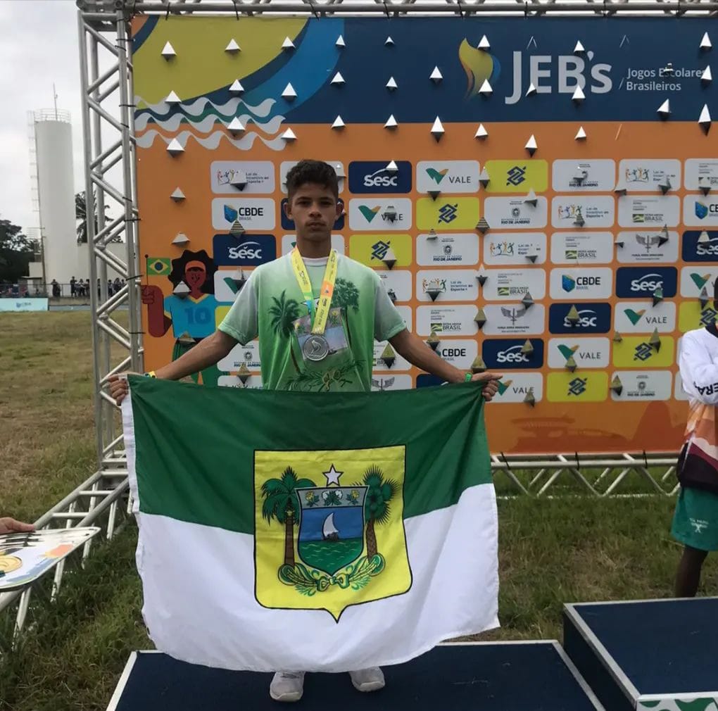 Atleta cerrocoraense Robson Jean conquista prata no Jogos Escolares Brasileiros – Jebs 2022