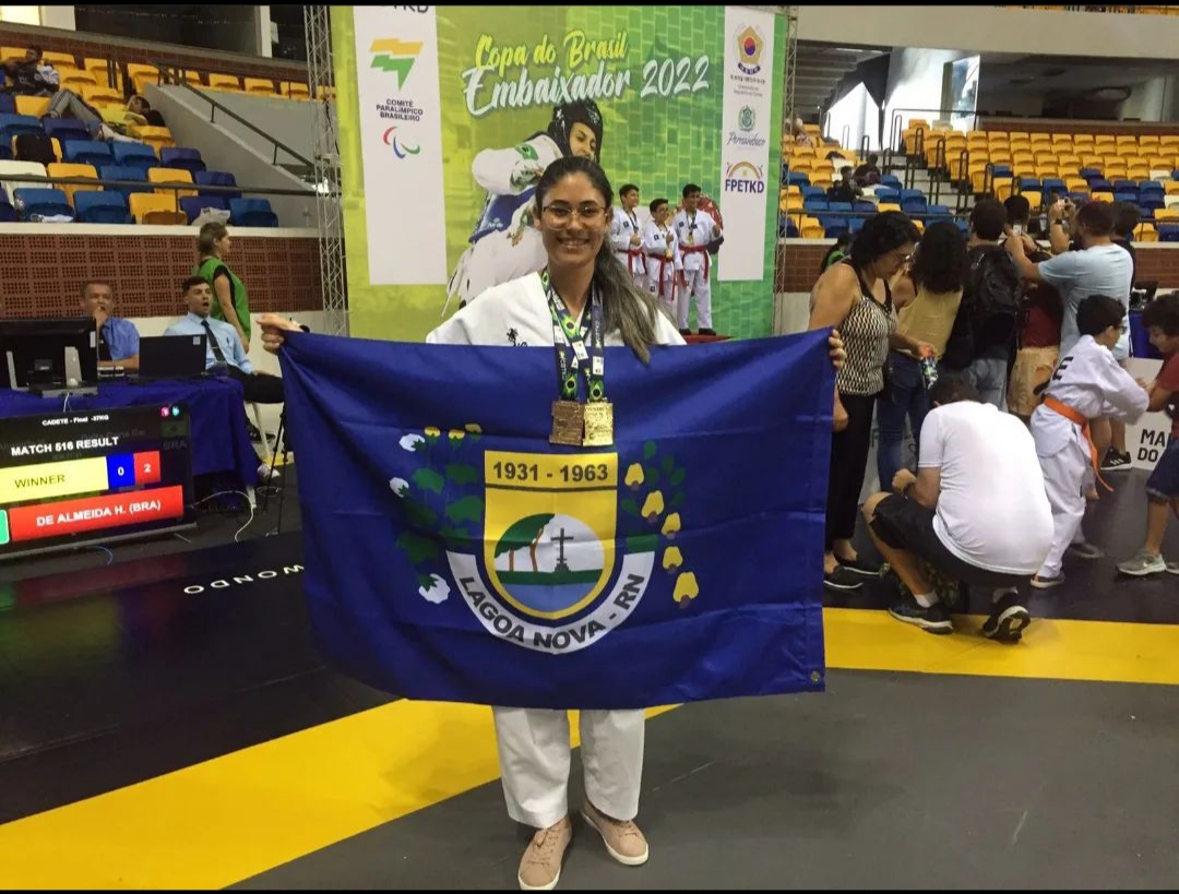 Lagoanovense Ana Receba conquistou 03 medalhas na Copa do Brasil Embaixador de Taekwondo 2022.