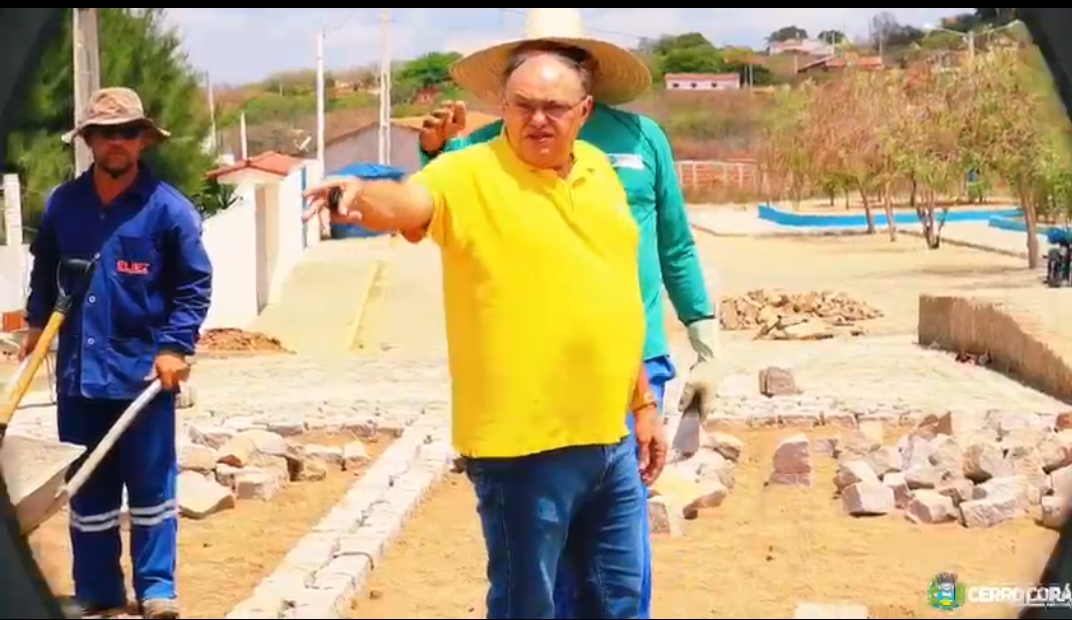 Cerro Corá: Prefeito Novinho visita obras que estão em fase de conclusão no município(Vídeos)