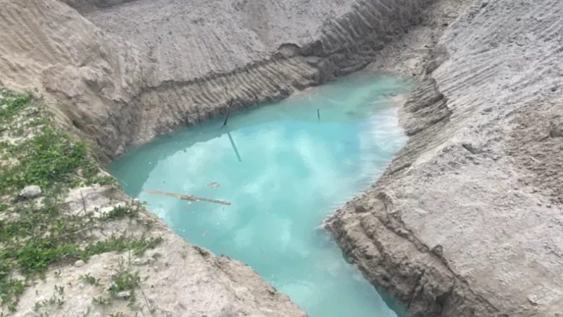 Caern conclui análise da água aflorada em Parnamirim e atesta boa qualidade no ‘lago azul’