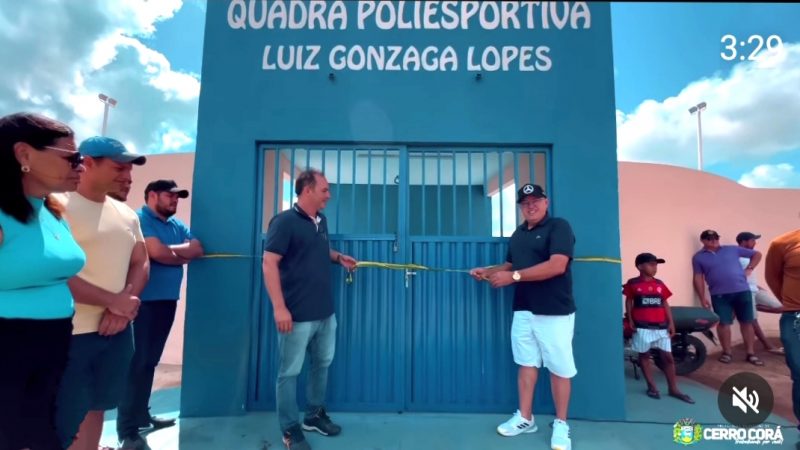 Cerro Corá: Vídeo mostra Reinauguração da Quadra Poliesportiva Luiz Gonzaga Lopes, no Assentamento Santa Rosa