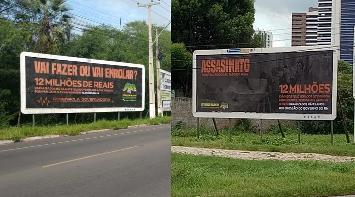 Styvenson coloca outdoor apontando como “assassinato” o não uso de emendas pelo Governo Fátima