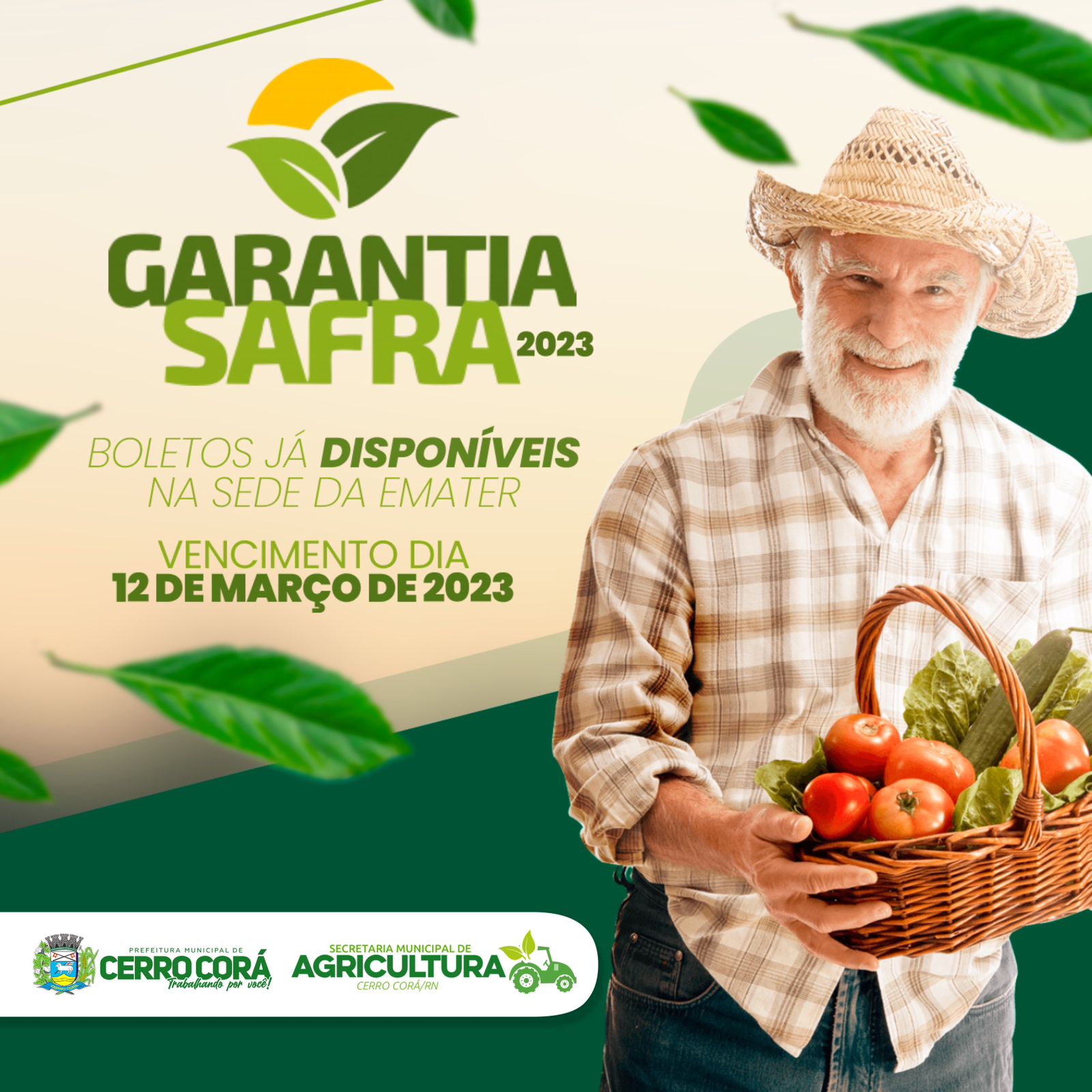 Cerro Corá: Boletos para pagamento da parcela dos agricultores do garantia safra já disponível