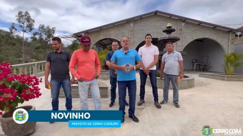 Cerro Corá: Prefeito Novinho visita obras da administração pública e privada(vídeo)