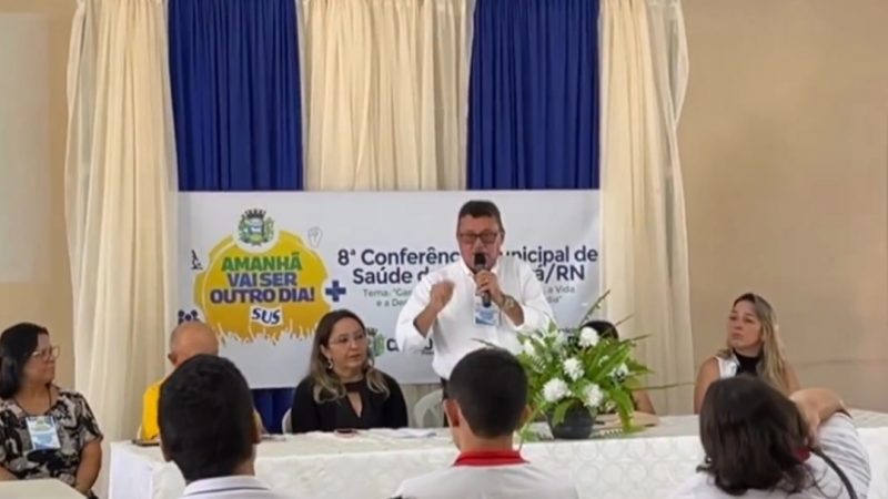 Cerro Corá: Presidente da Câmara vereador João Alexandre participa da 8ª Conferência Municipal de Saúde (Vídeo)