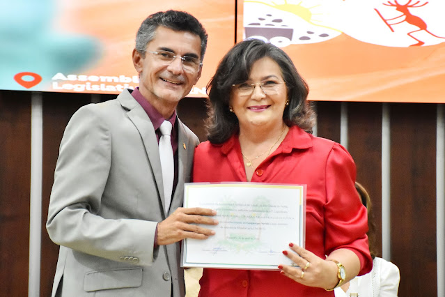 A ex-prefeita de Cerro Corá, Graça Oliveira, foi uma das homenageada pelo deputado Francisco do PT