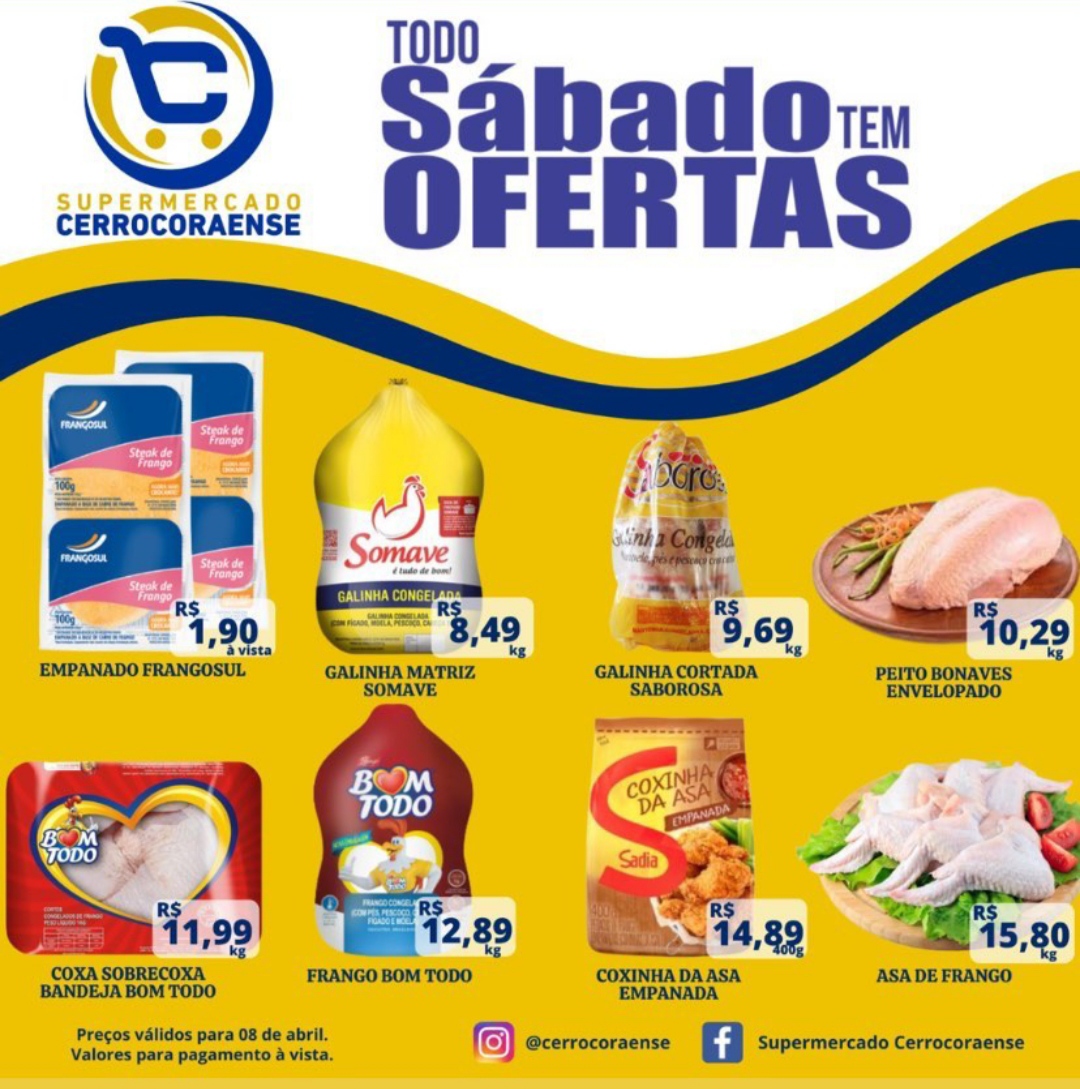 Sábado de muitas ofertas no Supermercado Cerrocoraense