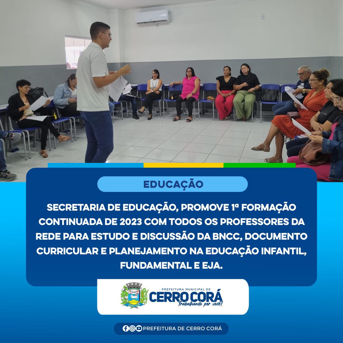 CERRO CORÁ: Secretaria Municipal de Educação promoveu a 1ª Formação continuada de 2023