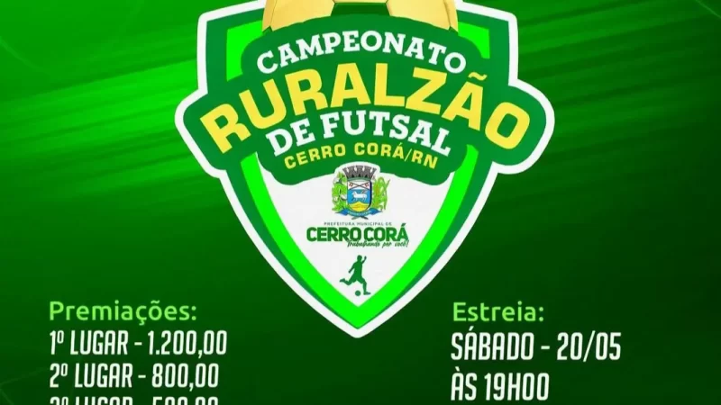 Cerro Corá: vai começar o campeonato Ruralzão de Futsal